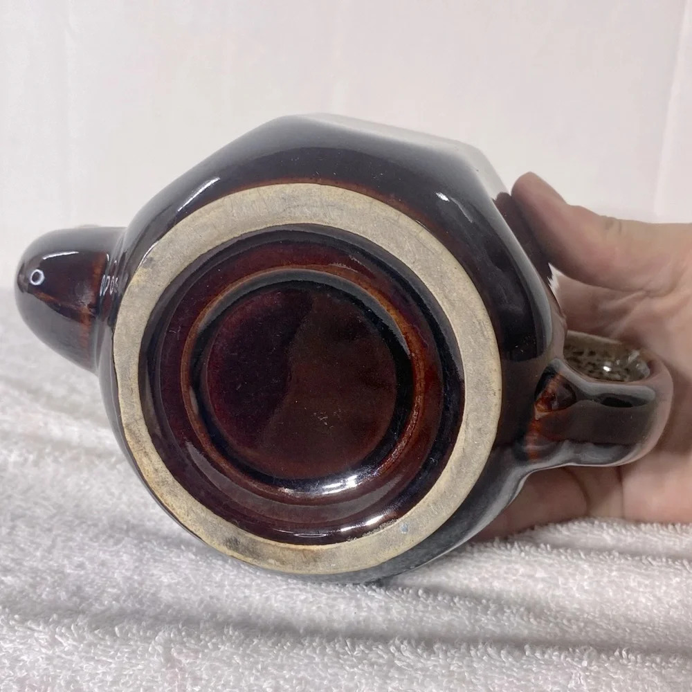 Vintage Brown Glaze Ceramic Teapot Pottery Art - Picture 10 of 13